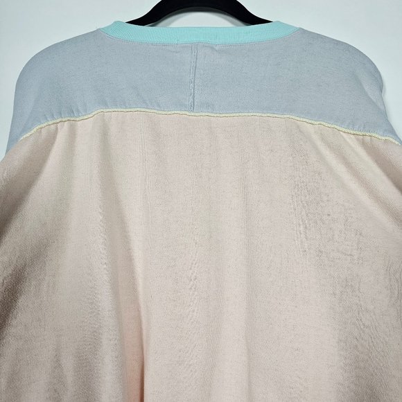 Vintage 80s Energie By Currents Knit Womens Large Long Sleeve Pink Sweatshirt - Picture 7 of 10